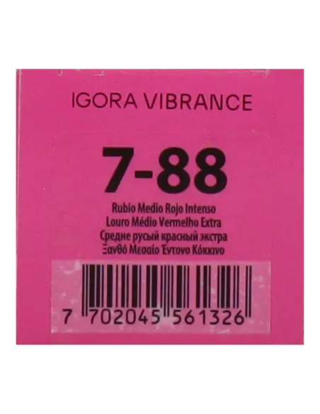 Schwarzkopf Igora Vibrance 7-88 - Rubio Medio Rojo Intenso 60 ml